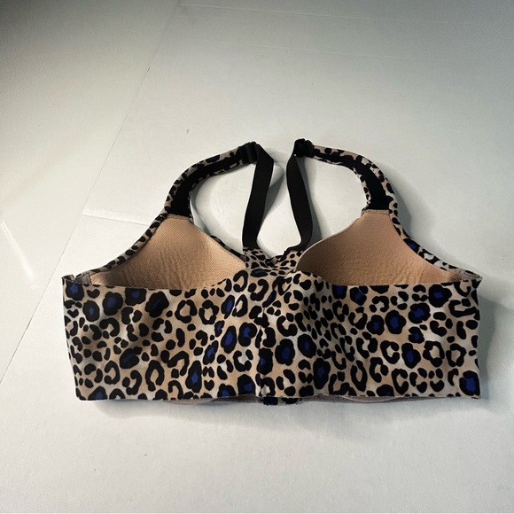 Victoria's Secret Tan and Blue Leopard Sports Bra - Picture 2 of 5